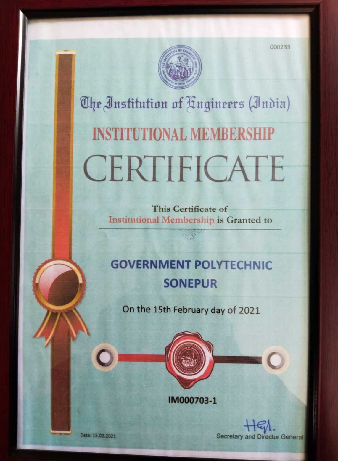 Membership Certificate